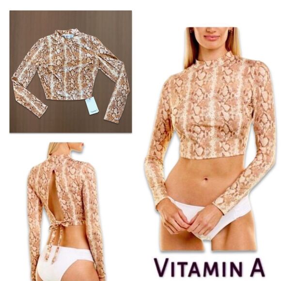 NWT Vitamin A Remy Rashgaurd Top - Picture 4 of 13